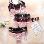 Ensemble de lingerie string et soutien-gorge confortables et amples pour femmes