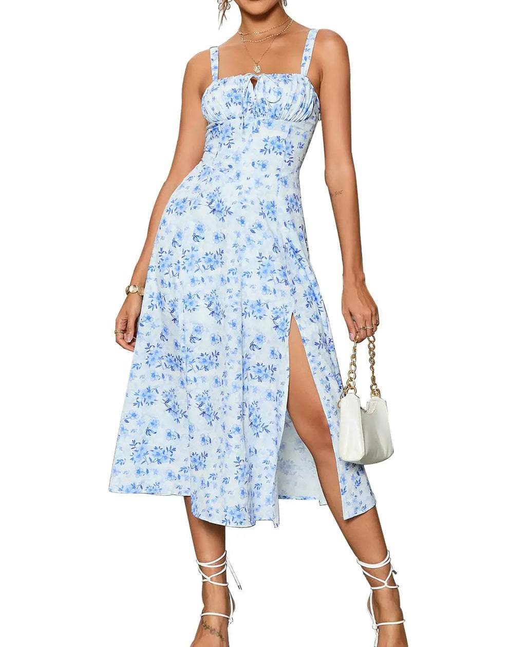 Robe longue sans manches pour femmes