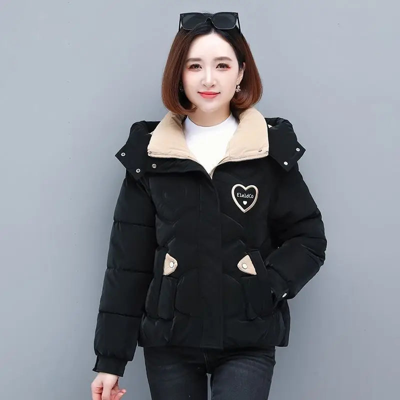 Vestes courtes rembourrées en coton pour femme