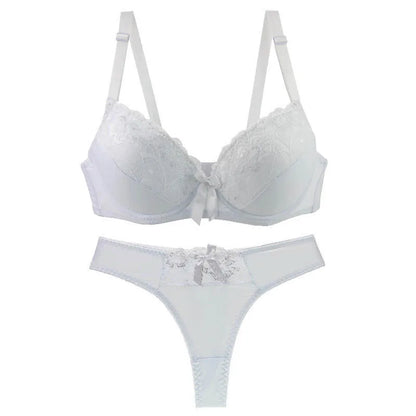 Ensemble Lingerie en Dentelle Femme – Soutien-Gorge et String