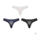 String taille basse en dentelle pour femmes