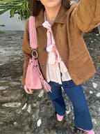 Veste marron vintage pour femmes