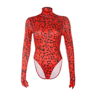 Body imprimée léopard pour femmes