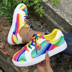 Chaussures en toile style coréen pour femmes