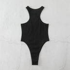 Body moulant sans manches pour femmes