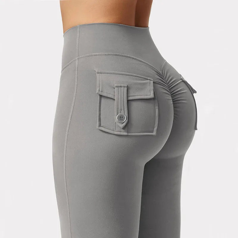 Leggings de Yoga à jambes larges et extensibles pour femmes
