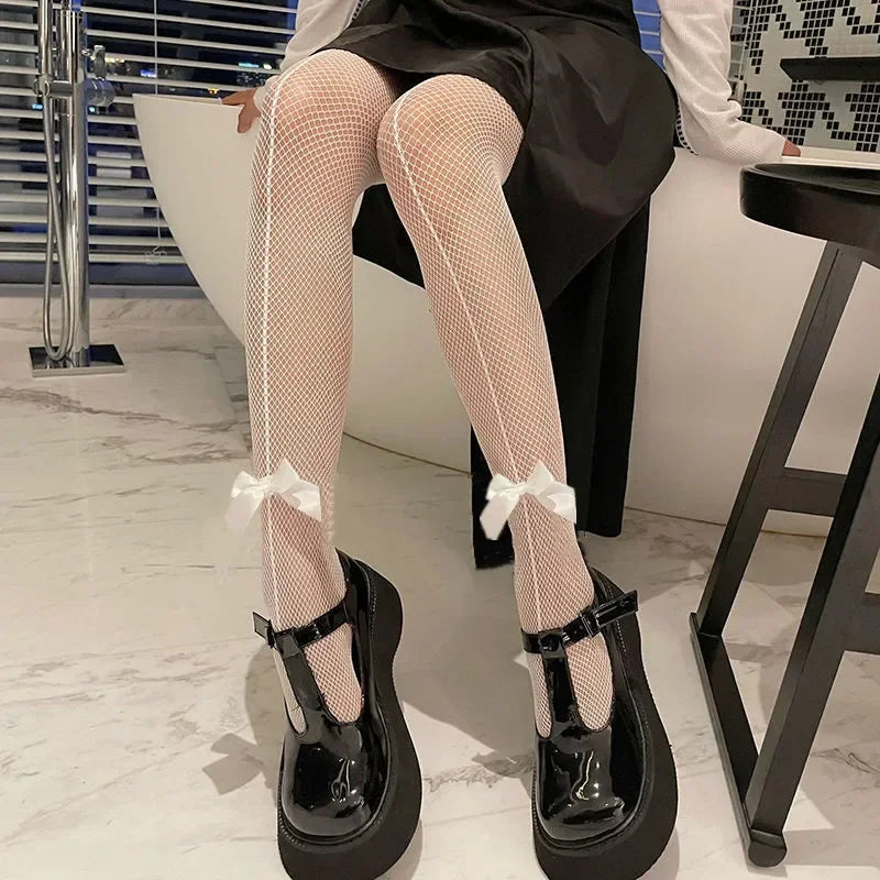 Collants en maille résille pour femmes