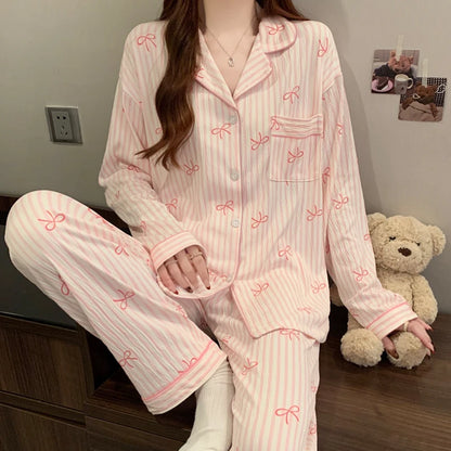 Pyjama Rose Femme – Détail Nœud
