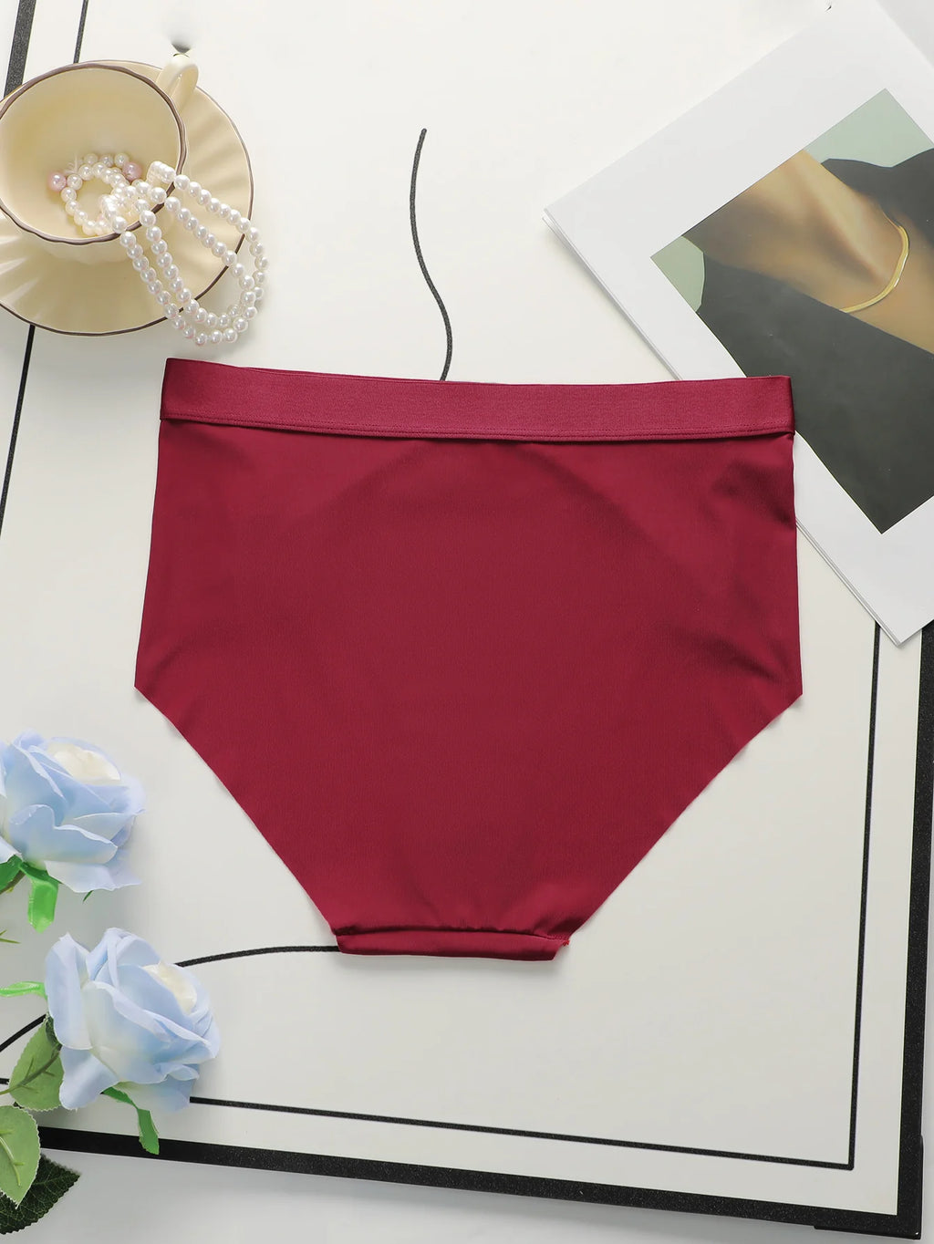 Culotte sans couture en soie glacée pour femmes
