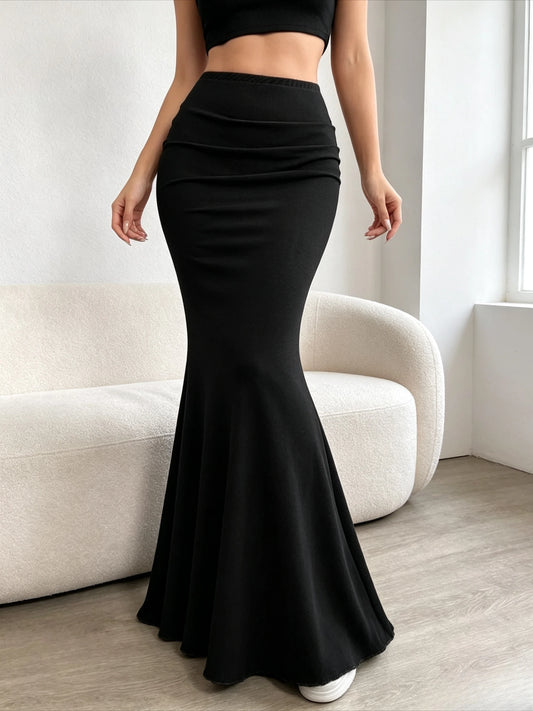 Jupe Sirène Femme – Taille Haute et Fronces