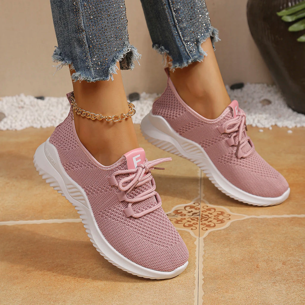 Chaussures de course légères et respirantes en maille pour femmes