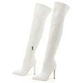 Bottes hautes à talons aiguilles sexy pour femmes