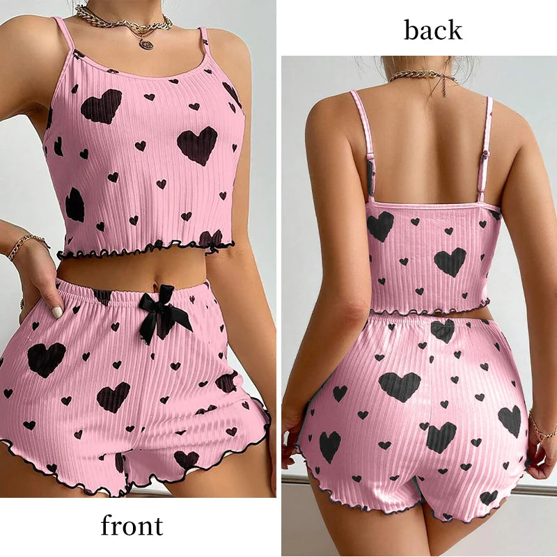 Ensemble de pyjamas 2 pièces pour femmes