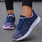 Baskets décontractées à lacets pour femmes