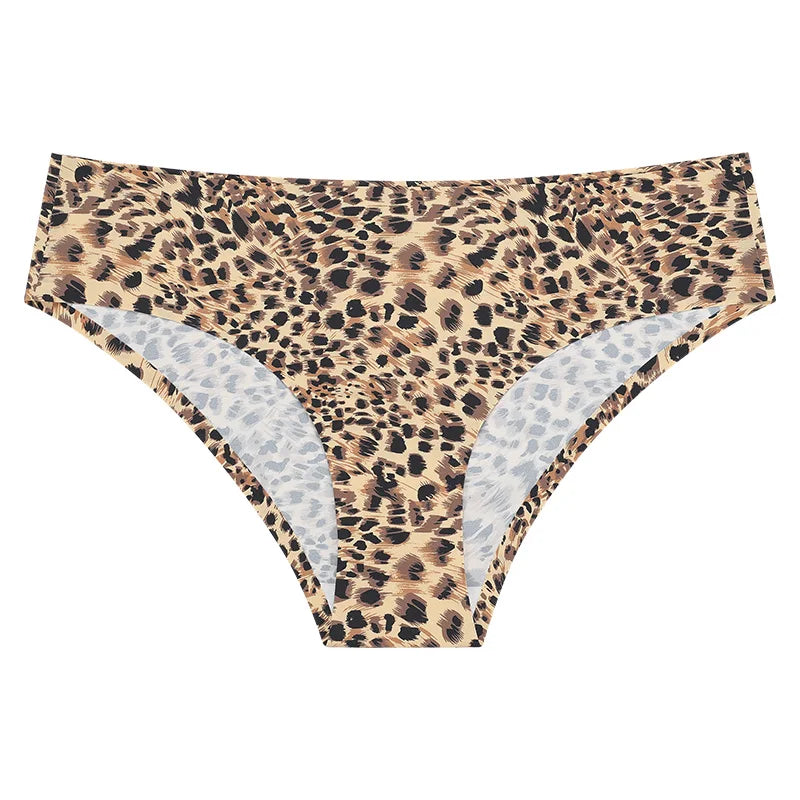 Culotte sans couture à imprimé léopard pour femmes