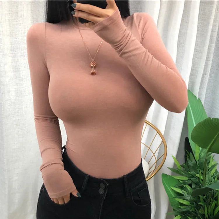 T-Shirt décontracté à manches longues pour femmes