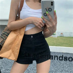 Short en jean  court taille haute sexy pour femmes