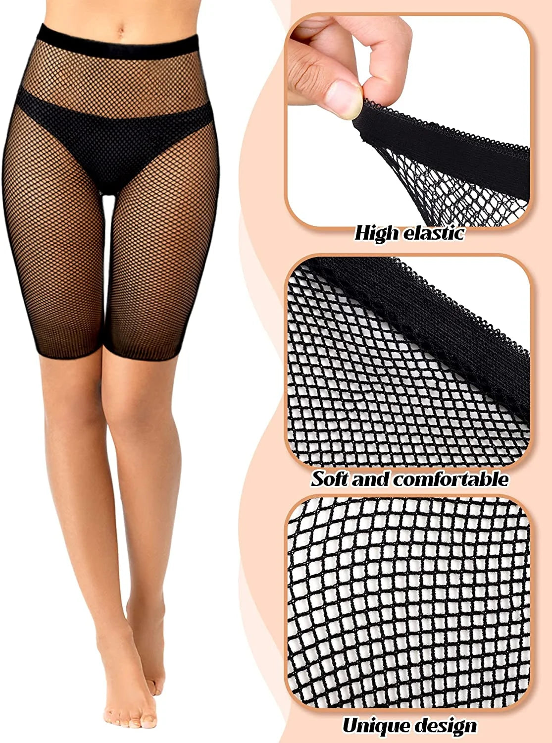 Shorts en résille pour femmes