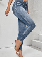 Leggings rétro non en jean pour femmes