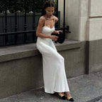 Robe longue élégante en maille pour femmes