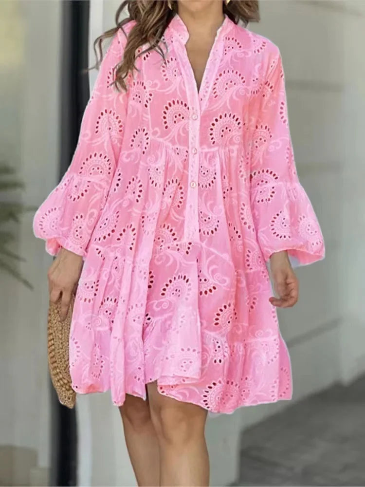 Robe d'été en dentelle pour femmes
