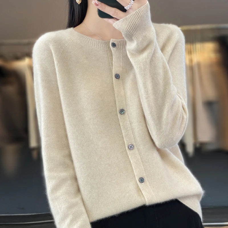 Cardigans en laine mérinos pour femmes
