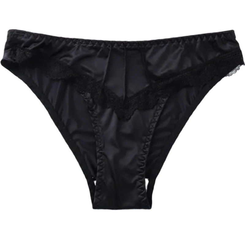 Culotte taille basse avec dentelle pour femmes