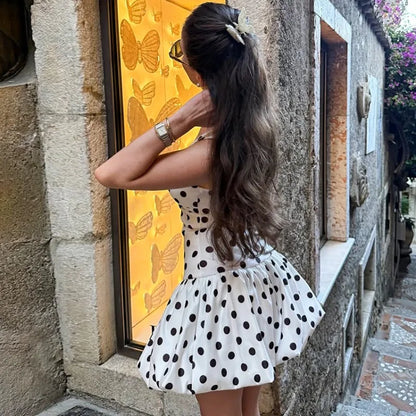 Mini-Robe Femme à Pois – Look Rétro Chic
