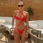 Maillot de bain 1 à 3 pièces avec  paréo asymétrique pour femmes