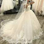 Robe de mariée de princesse en tulle pour femmes