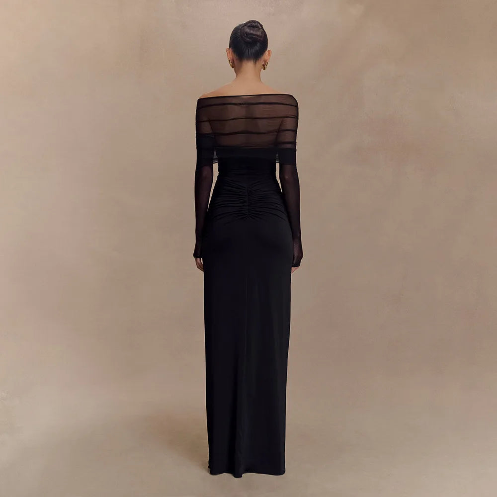 Robe à épaules dénudées pour femmes