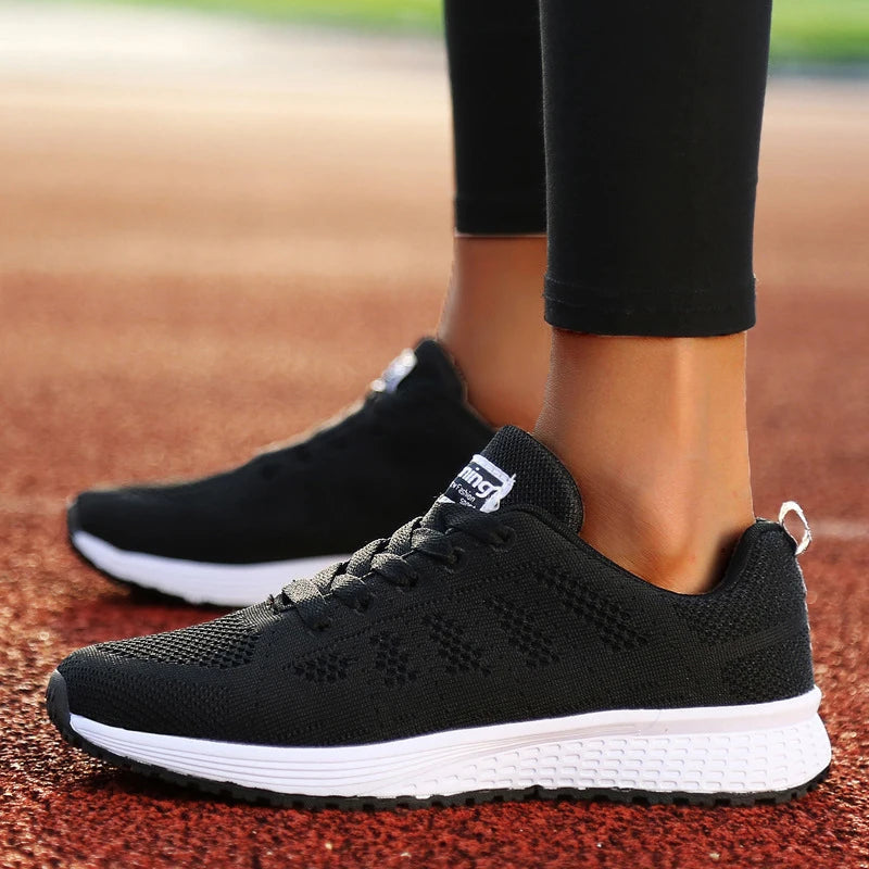 Baskets à lacets respirantes pour femmes