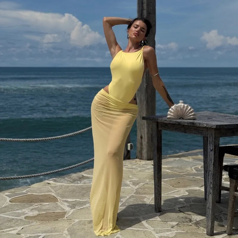 Ensemble deux pièces d'été pour la plage pour femmes