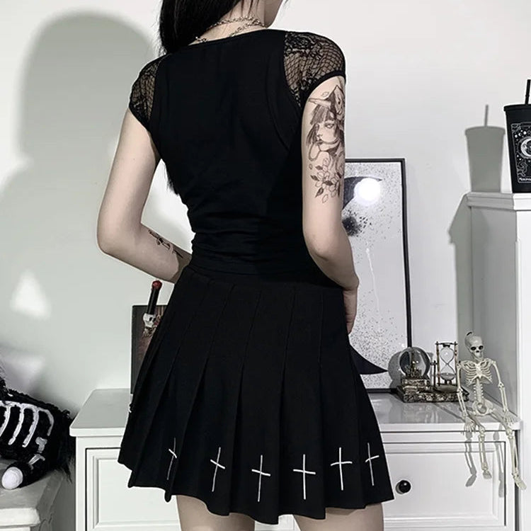 T-shirts moulant gothique pour femmes