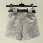 Short à carreaux pour femmes