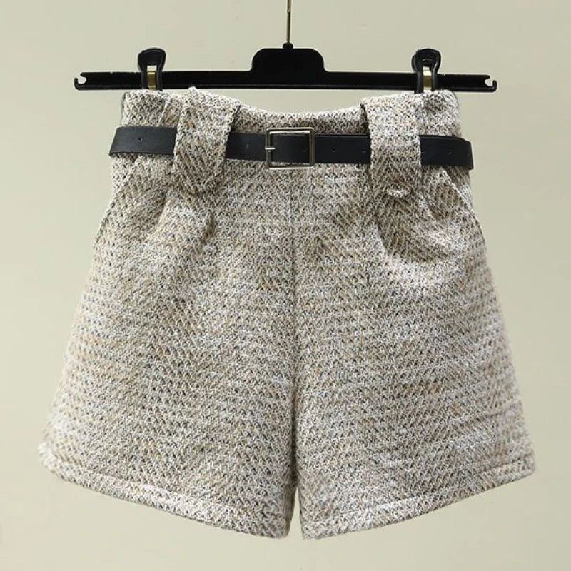 Short à carreaux pour femmes