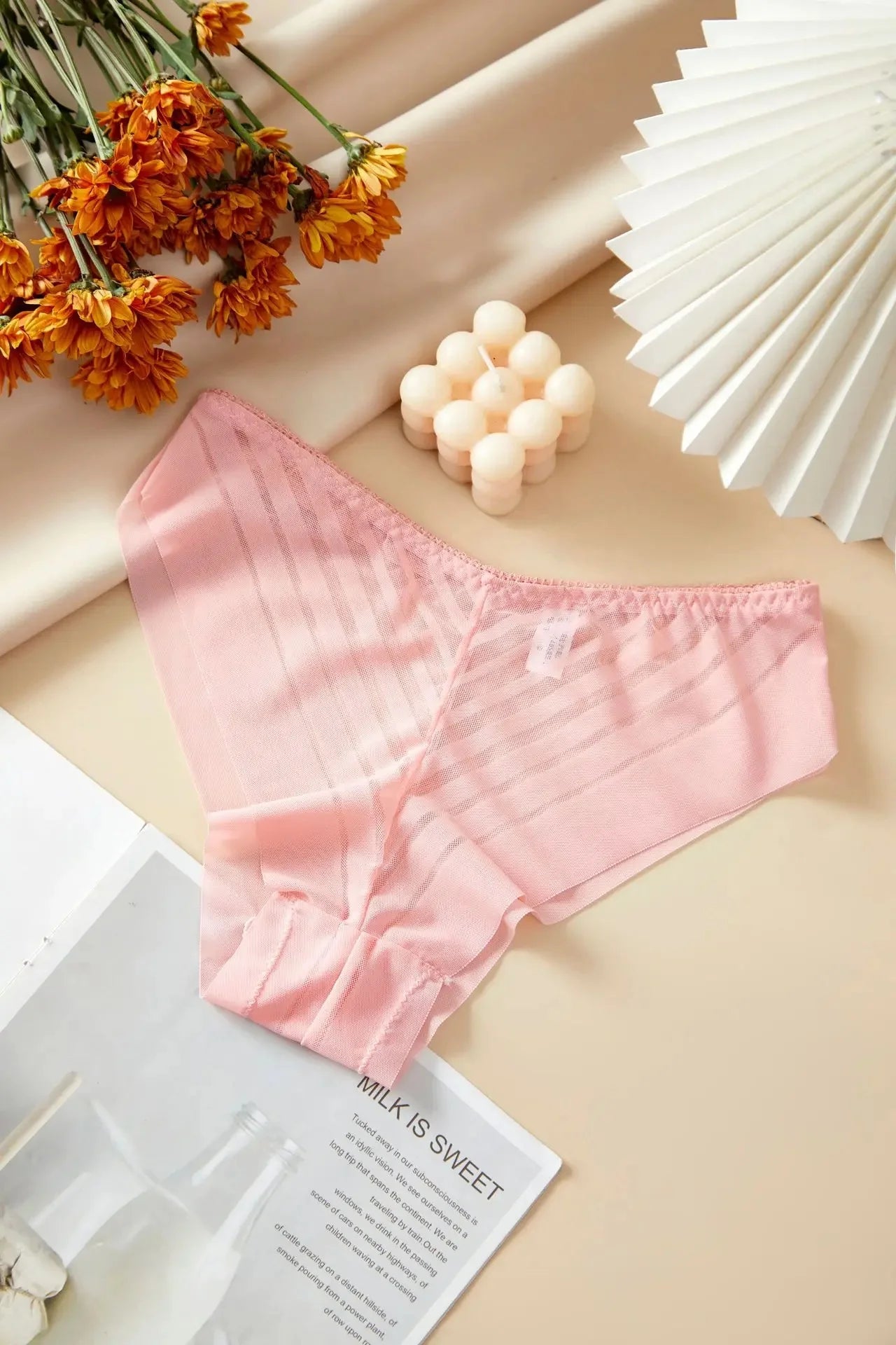 Culotte sans couture en soie glacée pour femmes