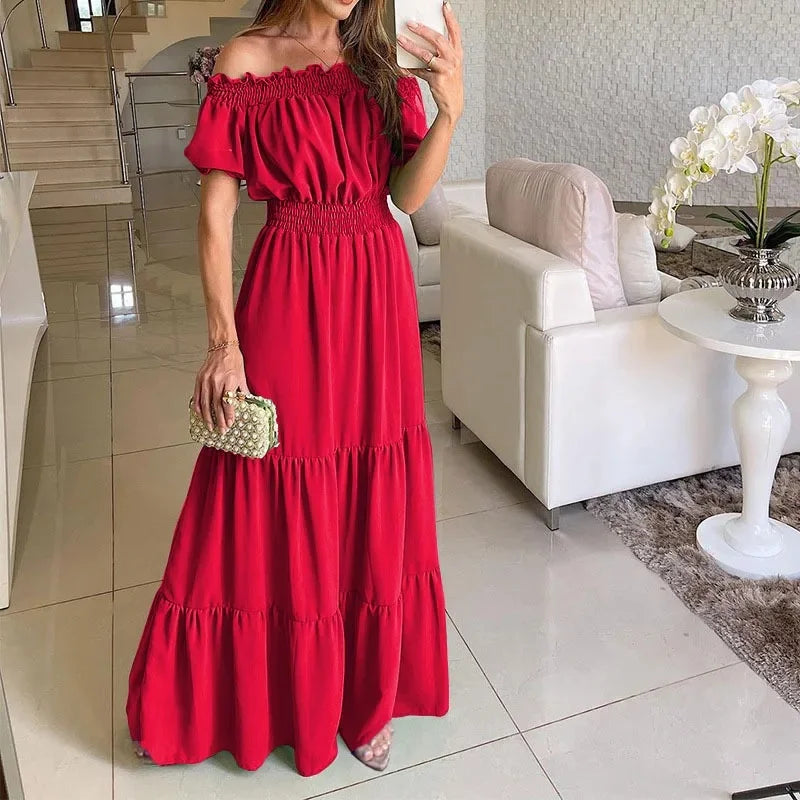 Robe d'été à manches courtes pour femmes