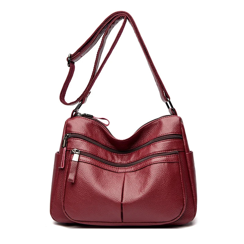 Sac à main en cuir véritable pour femmes