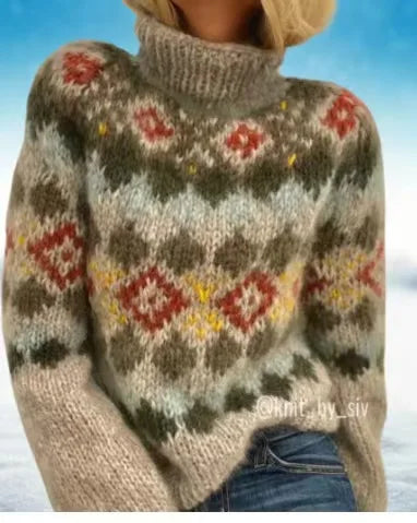 Pull en maille à manches longues pour femmes