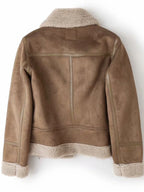 Vestes en cuir en faux peau de mouton pour femmes