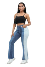 Pantalon en Jeans  taille haute pour femmes
