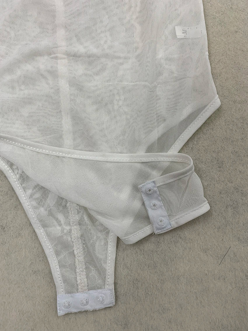 Body moulante en dentelle pour femmes