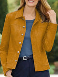 Veste en jean à manches longues pour femmes