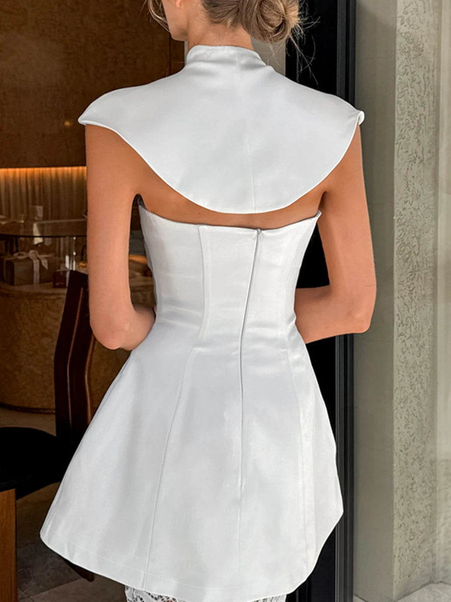 Ensemble 2 Pièces Blanc Femme – Dentelle