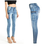 Pantalon  en jean extensible pour femmes