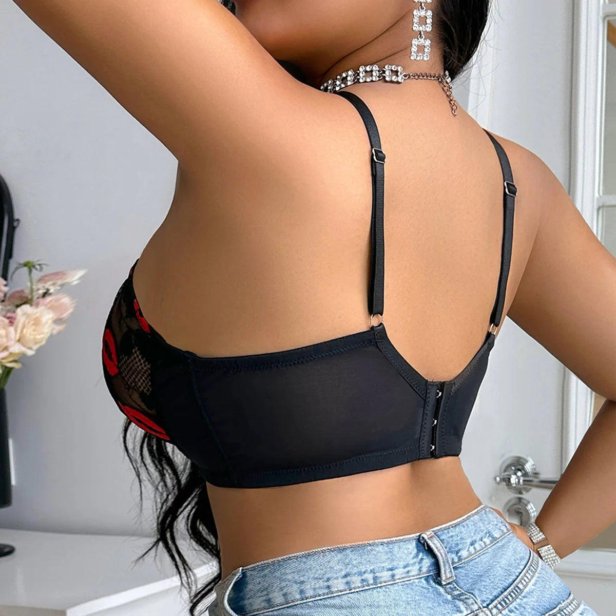 Soutien-gorge grande taille à décolleté plongeant pour femmes