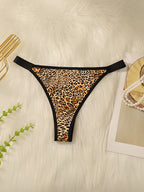 String sexy imprimé léopard pour femmes
