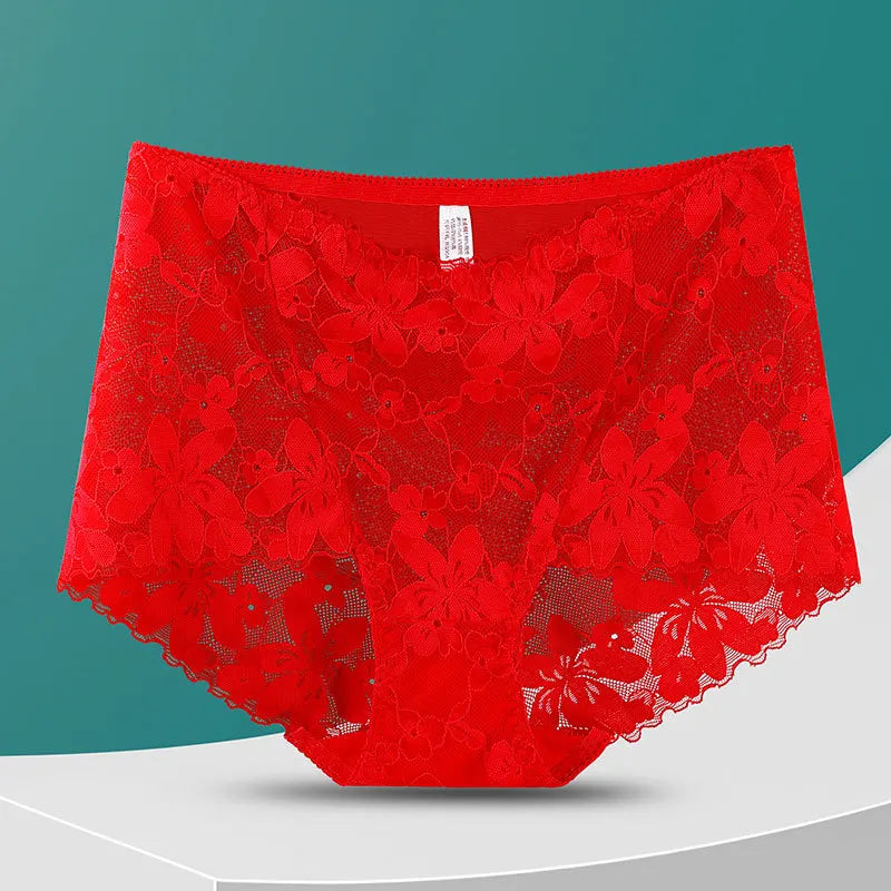 Culotte en dentelle florale pour femmes