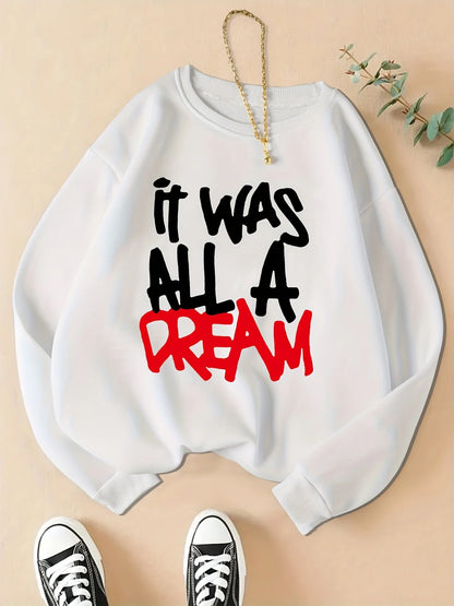 Pull Décontracté Femme – Imprimé It Was A